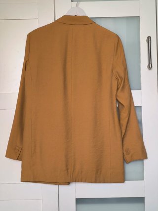 Blazer Zara Mujer Talla L Marrón Ocre