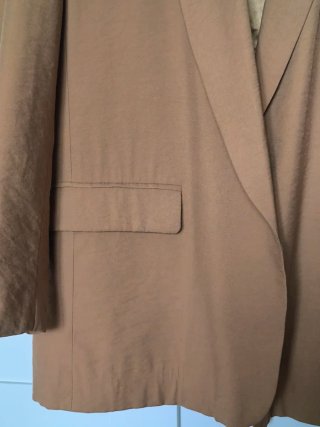Blazer Zara Mujer Talla L Marrón Ocre