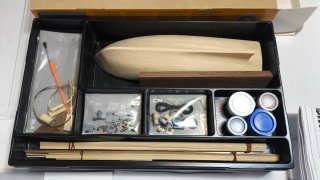 Maqueta barco madera Constructo Pesquero 1:75