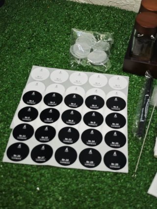 12 especieros cristal y madera con base