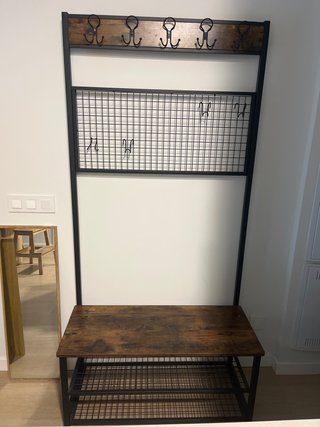 Mueble Perchero Zapatero Industrial