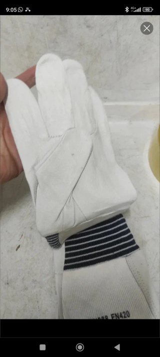 2 pares guantes cuero
