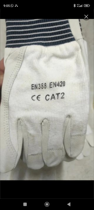 2 pares guantes cuero