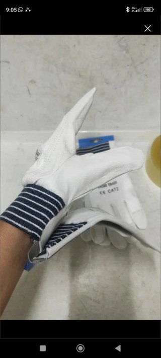 2 pares guantes cuero