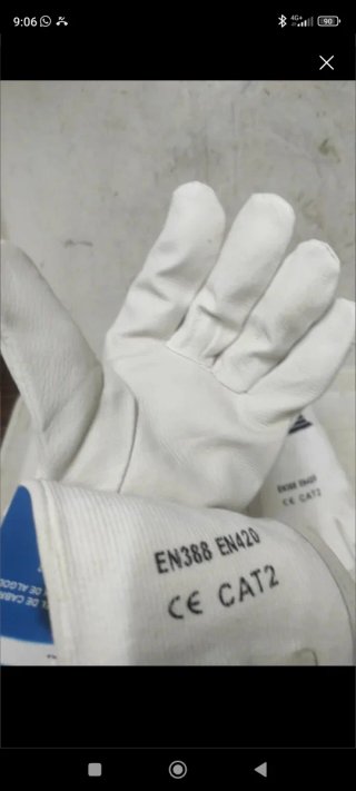 2 pares guantes cuero