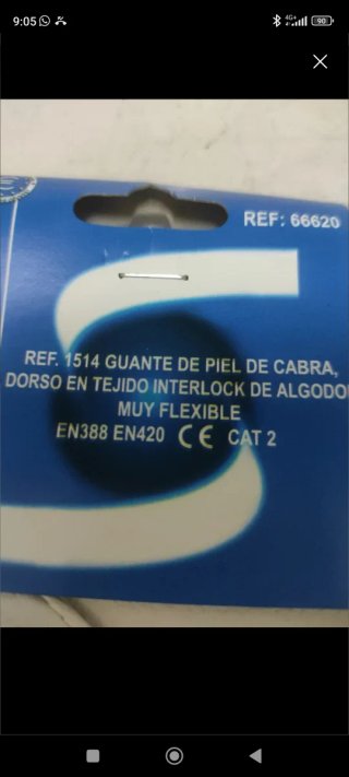 2 pares guantes cuero
