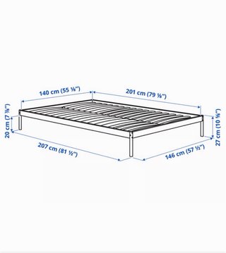 Estructura cama IKEA 140x200 cm blanca