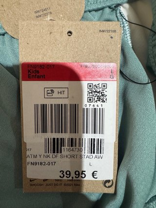 Atlético de Madrid Shorts Nike Teal Talla L