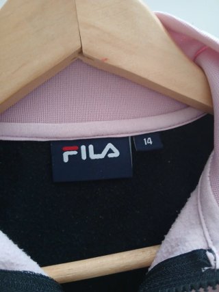 Chándal Fila niña negro y rosa