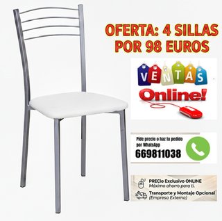 4 Sillas Cocina Nuevas
