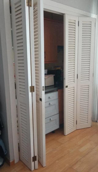 Puerta corredera blanca / Biombo
