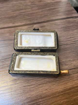 Caja de porcelana teléfono vintage