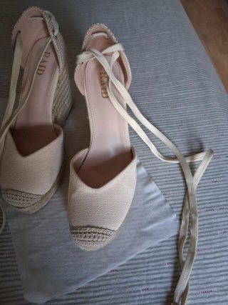 Cuñas RAID Beige Esparto Talla 39