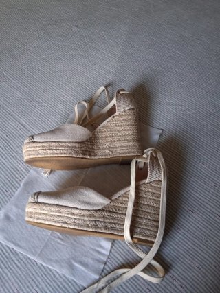 Cuñas RAID Beige Esparto Talla 39