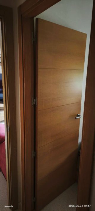 Puerta interior madera con cristal. ZONA TORROX