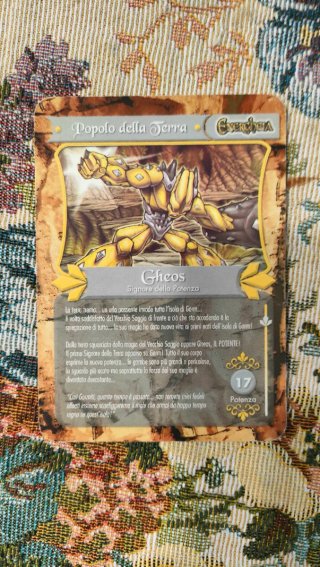 Gormiti Gheos con carta