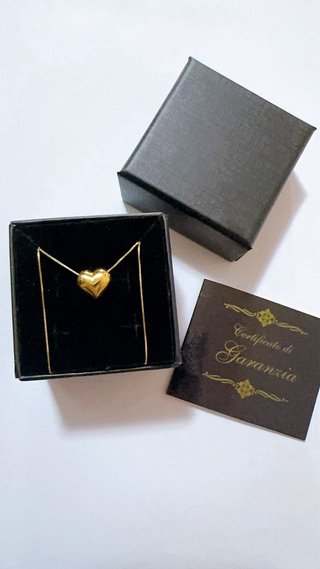 Collana con ciondolo a cuore in oro 18kt 750