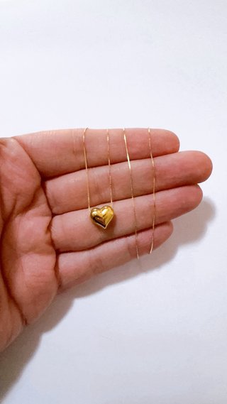 Collana con ciondolo a cuore in oro 18kt 750