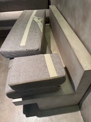 4 Banquetas modular tapizada