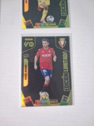 4 Cartas Fútbol Edición Limitada Panini