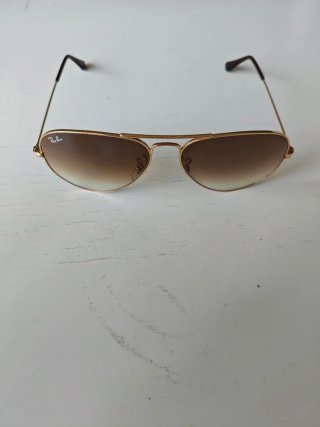 Gafas Ray-Ban Aviator Marrones y Doradas