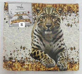Completo Lenzuola Stampa Digitale Leopardo