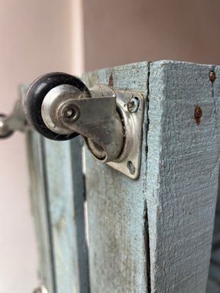 Estantería Cajas Madera Vintage Azul