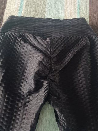Leggings negros texturizados