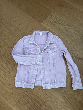 Chaqueta vaquera rosa 9-10 años