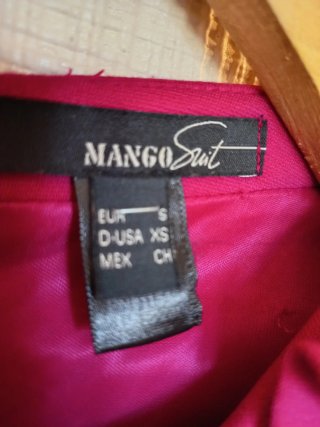 Vestido Mango Rosa Talla S