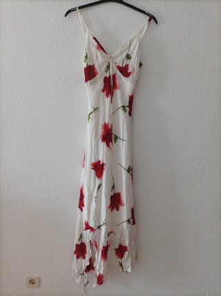 Vestido largo estampado floral