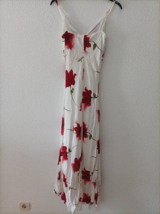 Vestido largo estampado floral