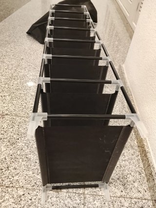 Estantería de madera Ikea y Estantería desmontable