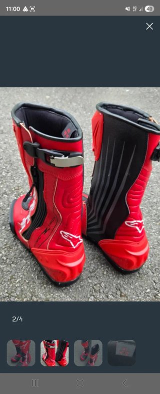 Botas Moto Alpinestars Supertech R T. 41 Replica