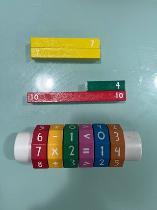 Regletas madera Cuisenaire + cilindro Montessori