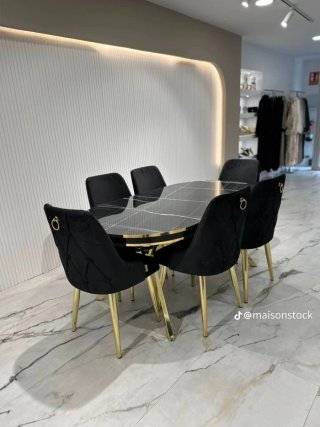 Mesa de alta calidad turca nueva mas 6 sillas 549€