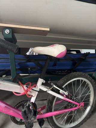 Bicicleta Niña 20 Rosa Cesta Flores