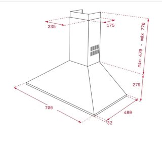 Campana extractora TEKA 70cm