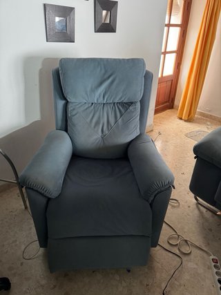 Sillón Relax Balancín Giratorio Gris