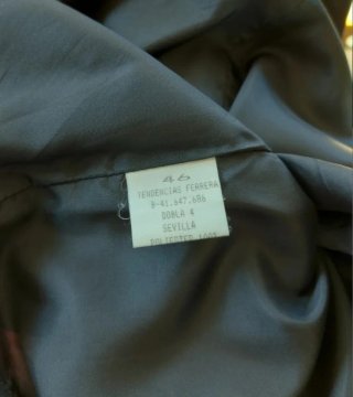 Diseñadora Talla 44/46 - Traje Negro Falda