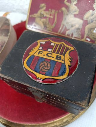 Lotto di Scatole Antiche: Ottone, Cartone, Legno