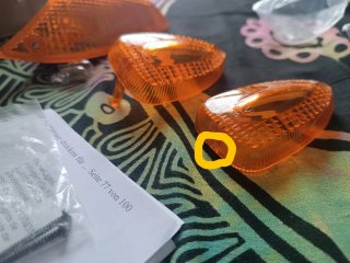 Intermitentes BMW R1200S Naranja.
