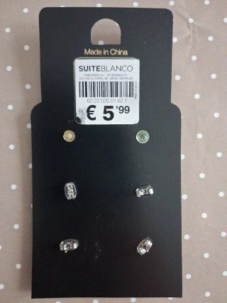 Pendientes estrella mar SuiteBlanco