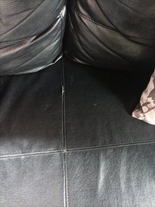 Sofá Cama Piel Negro 2 Plazas