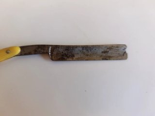 Navaja barbera antigua Cuban American con estuche