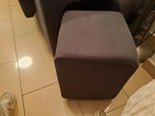 Sofá chaise longue gris