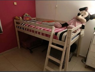 Cama alta infantil madera Ikea