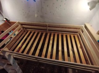 Cama alta infantil madera Ikea