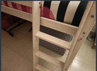 Cama alta infantil madera Ikea