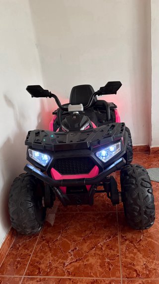 Buggy Eléctrico Infantil Rosa y Negro